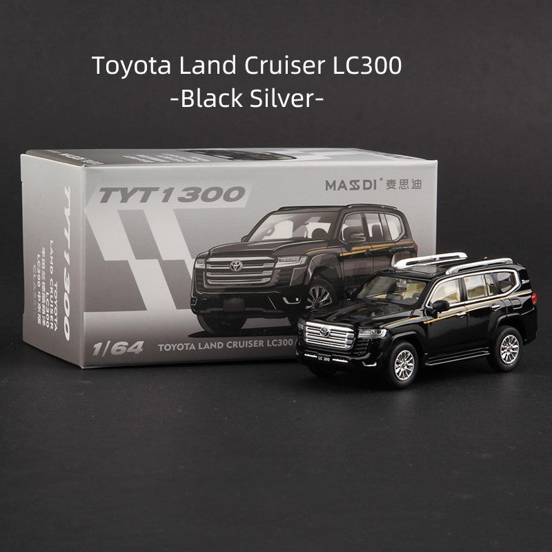 Massdi 1:64 Toyota Land Cruiser LC80 LC300 Car Model Alloy SUV Off-road Miniature Diecast Vehicles Toy Collection
