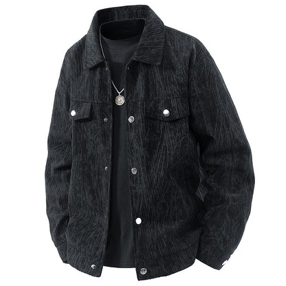 Jaqueta corta-vento, moderna, casual, versátil, casaco comprido, tie-dye, jaqueta de pesca, jaqueta de voo americana retrô, jaqueta jovem