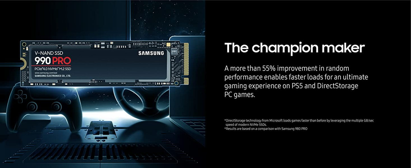 SSD SAMSUNG 990 PRO 4 TB PCIe 4.0 M.2 2280 Interno de Estado Sólido para Computação de Ponta Jogos Workstation de Uso Intenso