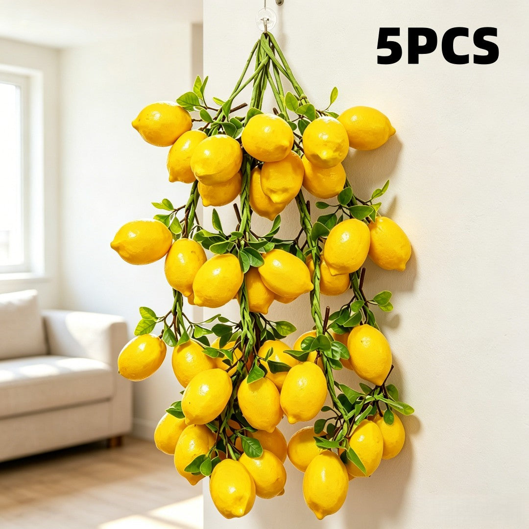 Artificial Lemon Skewers, Realistic Simulated Fruit Models, Home Storefronts, Holiday Parties, Farmhouse Hanging Decorations