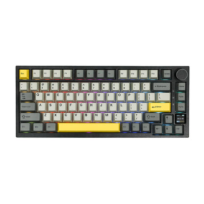 Teclado Gamer Ajazz AK820 Pro com Chave Magnética, Montagem Gasket, Bluetooth 5.1/Wireless 2.4G/USB-C com Fio, Tela TFT, para Mac/Windows