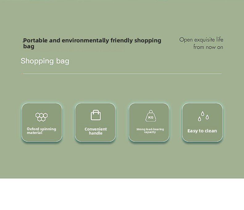 Large-sized drawstring eco-friendly supermarket shopping bag fashionable single-shoulder bag foldableportable handbag,waterproof