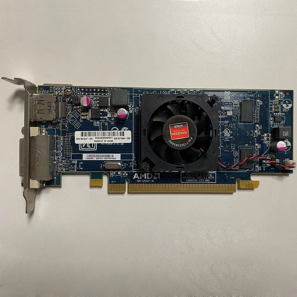 Original Used For HP AMD Radeon HD7450 PCI-E 1GB DDR3 697247-001 677894-002 Video Graphic Card Low Profile