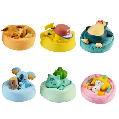 Pokemon Anime Pikachu Eevee Presente de Bolso Série Sonho Estrelado Pokémon Bonecos de Ação Bulbasaur Snorlax Modelo de Monstro Enfeites de Brinquedo