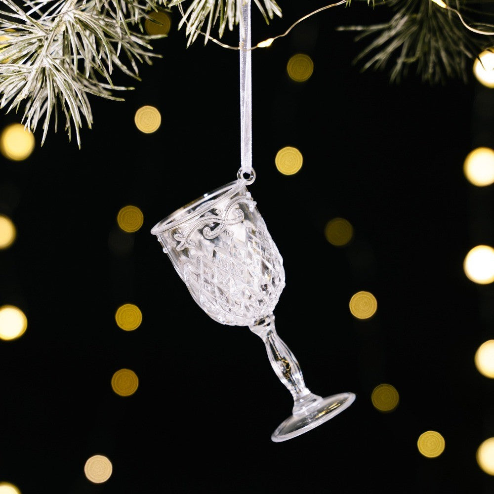 Acrylic Acrylic Christmas Pendants Transparent Clear Simulation Transparent Tree Hangings Hanging Pendant Crystal