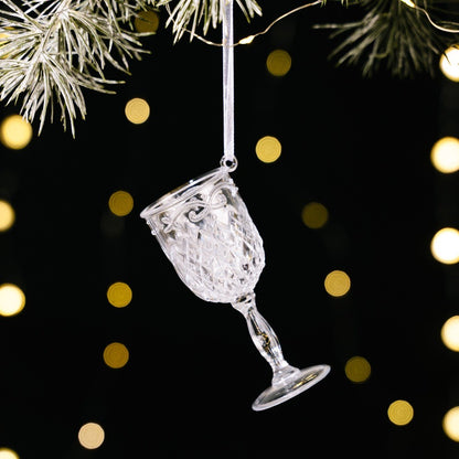 Acrylic Acrylic Christmas Pendants Transparent Clear Simulation Transparent Tree Hangings Hanging Pendant Crystal