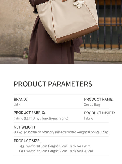 LEFF Luxury Women's Tote Bag Crossbody Bag High End Large Capacity Shoulder Bags Nylon Waterproof Commuting Bag Outdoor Bags