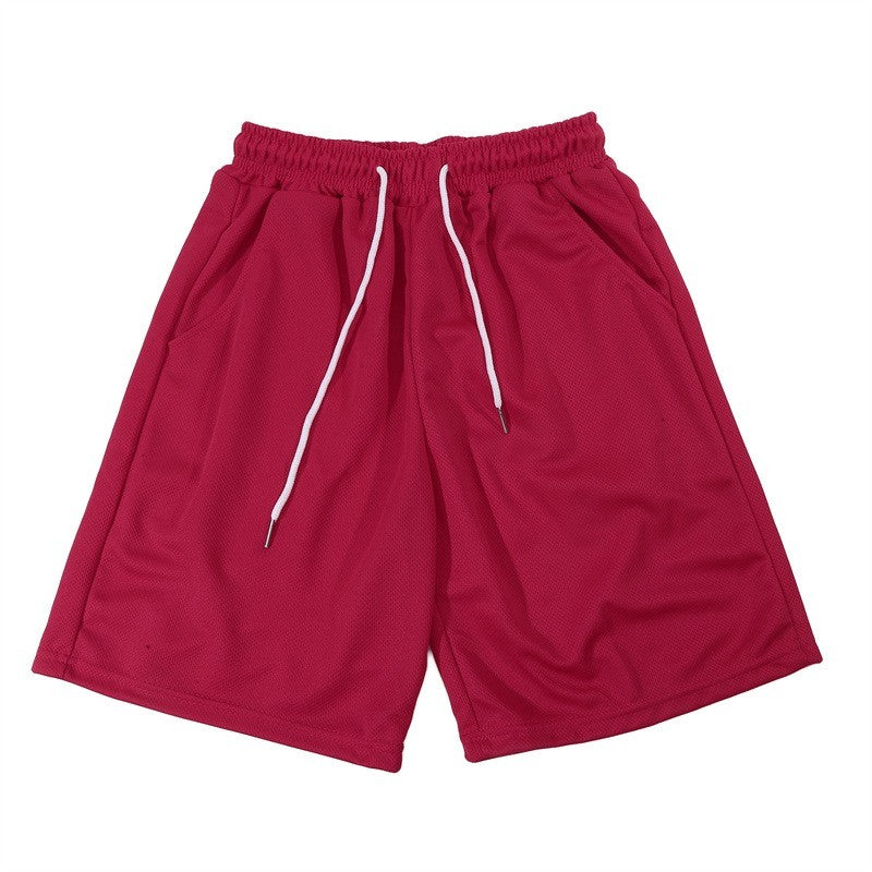 New Summer Men Short Mesh Gym Bodybuilding Casual Loose Shorts Outdoors Fitness Beach Short Pants Male Brand Sweatpants