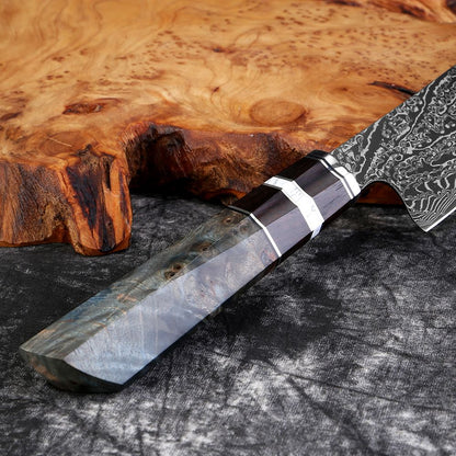 XITUO Damascus Kitchen Knife Set,1-8Piece Professional Knife Sets for Chefs,Japanese Damascus Super Steel Chef Cooking Knife