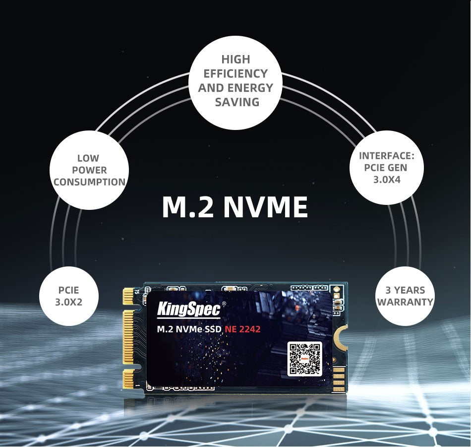 SSD M2 PCIE 2242 NVME 240GB SSD 120GB M.2 SSD PCI-e NVMe HDD KingSpec Para Computador Notebook Thinkpad Para T480 X280 T470P T580