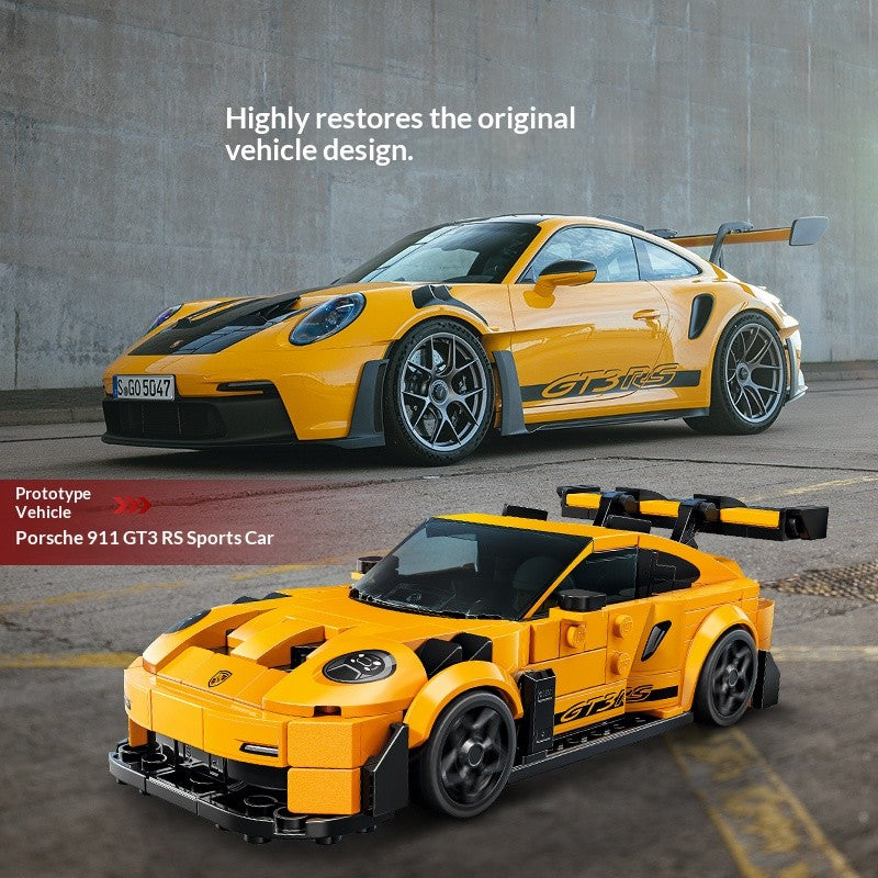 Lego Building Blocks Série Mecânica 911 Carro Esportivo Blocos de Montar Modelo de Corrida, Brinquedo de Carro de Alta Dificuldade Presente para Menino