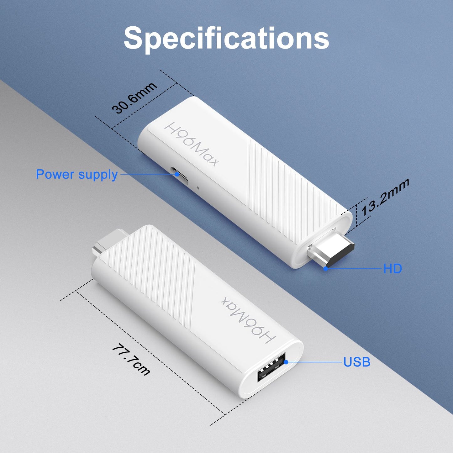 Android TV Stick Allwinner H313 Quad Core 4K Wifi6 BT Voice Assistant Remote Control Game Media Player Smart TV Box H96 Max