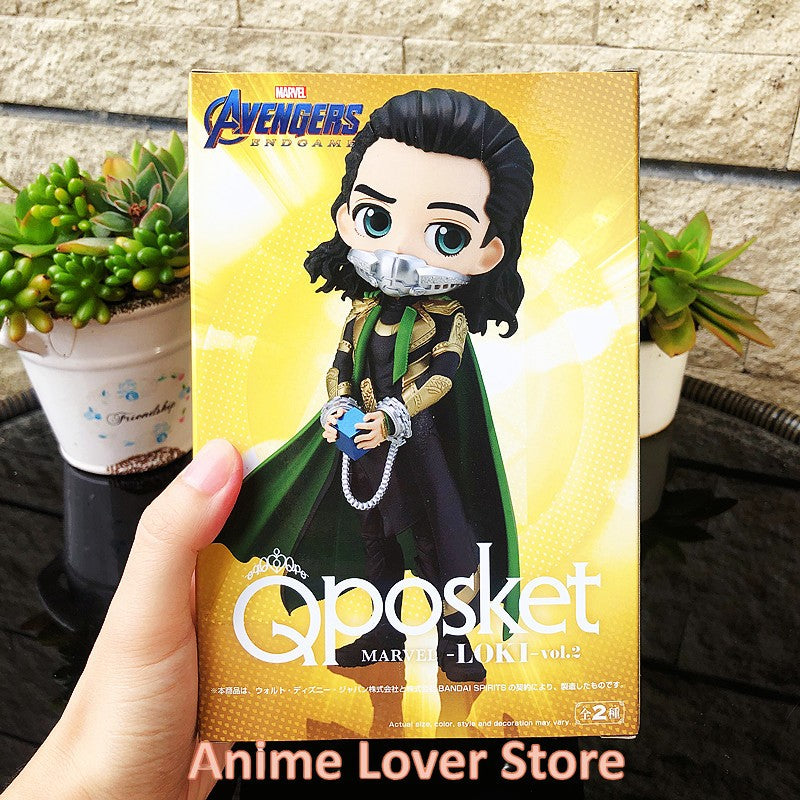 Em estoque Bandai Original Banpresto MARVEL Qposket Loki VO.1 VO.2 VO.3 Bonecos de Anime Brinquedos para Presente Infantil Modelo Colecionável