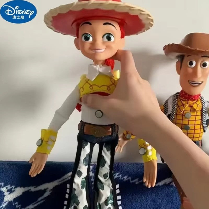 Anime Disney Toy Story 4 Falante Woody Buzz Jessie Rex Figuras de Ação Decoração de Anime Coleção de Brinquedos Colecionáveis Modelo para Presentes