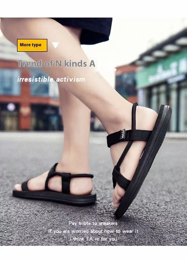 Summer Versatile Breathable Sandals, Wear-Resistant Sports and Leisure Beach Shoes for Men to Wear While Driving
