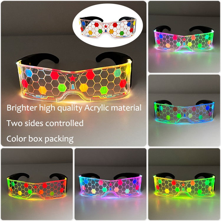 Japanese Anime Conan Same LED Glasses Light Up Glasses Glowing Glasses Bowtie Men Women Halloween Cosplay Costume
