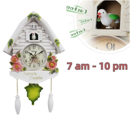 1pc Cuckoo Wall Clock, Daytime Hourly Alarm Pendulum Quartz Watch, Silent Wall Clock for Home Living Room Decoration Wall Art