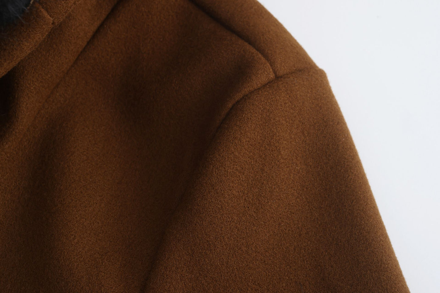 European and American Men's Casual Woolen Coat for Autumn and Winter, Young Men's Double-breasted Fur Collar Overcoat S-5XL