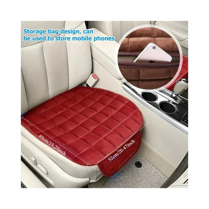 Capa de Assento de Carro de Inverno Almofada Quente Antiderrapante Universal Dianteira para Cadeira Almofada Respirável para Veículo Automóvel Protetor de Carro