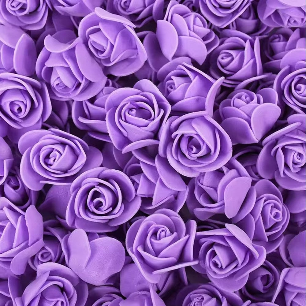 2000/10pcs Mini  Artificial Rose Flowers Head  Rose Heads DIY Valentine's Day Roses Wedding Bouquets Party Gift Candy Box Decor