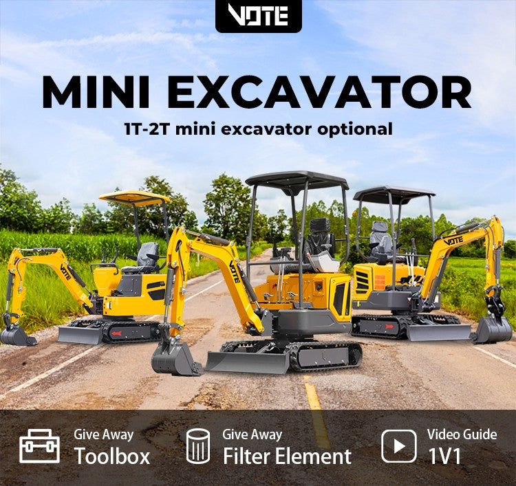 Miniescavadeira hidráulica de esteira de 1,6 tonelada mais vendida, multifuncional, personalizável para aplicações de jardinagem agrícola