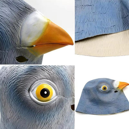 Pigeon Mask Funny Animal Cosplay Costume Latex Bird Head Mask Halloween Prank Prop Bar Club Rave Party Supplies Dove Mask