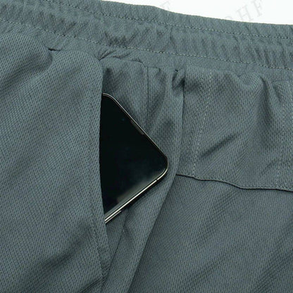 Men's UFC Printed Quick-Dry Double-Layer Sports Shorts, Breathable Tennis Training Shorts