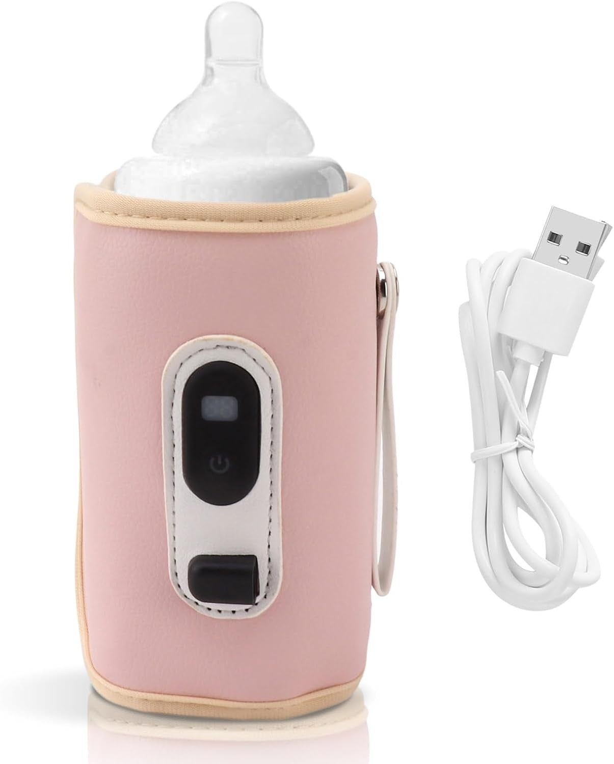 USB bottle warmer bag, baby milk insulation bag, portable multifunctional bottle warmer, suitable for home travel and cars.