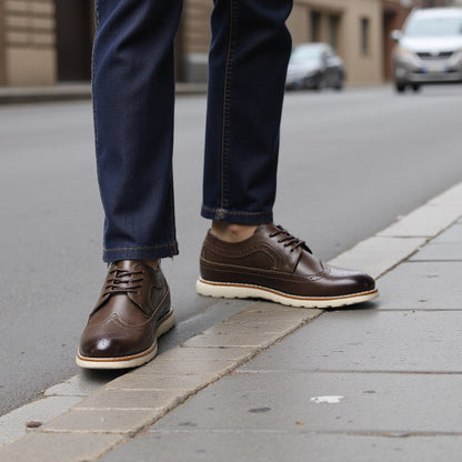 Brogue Men Casual Shoes Fashion Comfortable Shoes 2023 Brand Men shoes