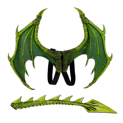 Animal Cospty Dragon Costume Purim Christmas Gift Carnival Party Cosplay Set Wing and Tail faucet Costume