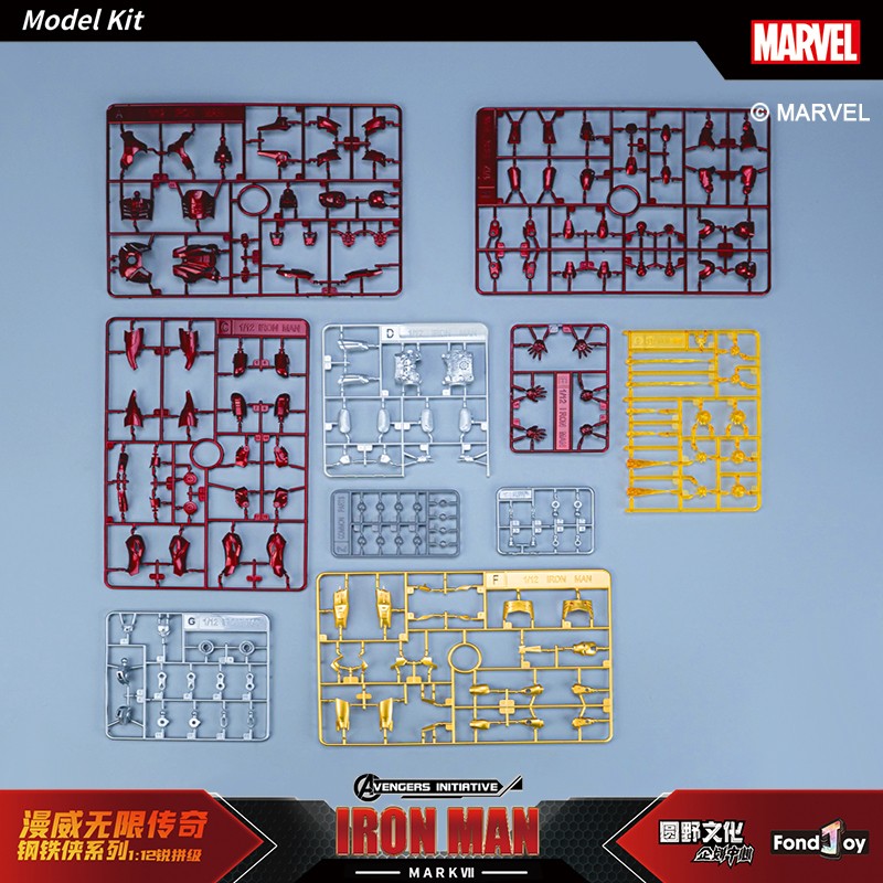 Fondjoy The Avengers Iron Man MK6 Joints Moveable Action Figures Toy 15cm ABS Material Model Toy Boy Birthday Gifts Hoilday Gift