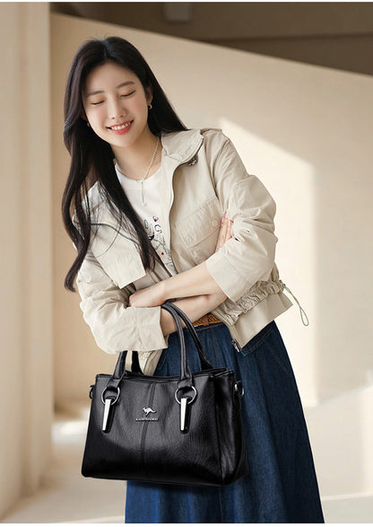 High Quality Cow Leather Ladies Handbags Fashion Luxury Female Messenger Tote Bags Women Genuine Leather Shoulder Crossbody Sac