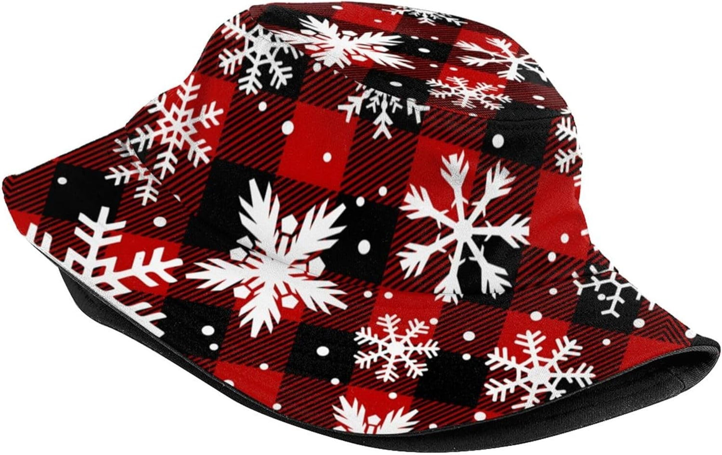Funny Christmas Bucket Hat New Year Fisherman Hat for Women Men Packable Outdoor Travel Beach Sun Cap