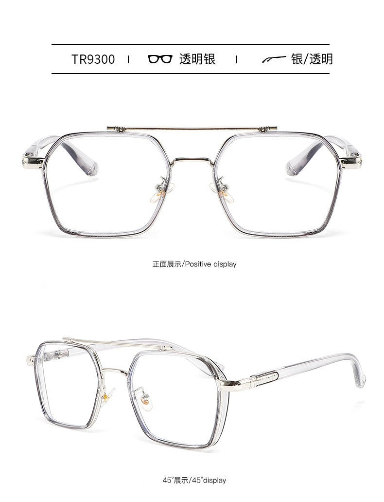 MIZHO Filtering Protect Eyesight Anti Blue Light Glasses Men Ultra light weight Blocking Glare Tony Stark Glasses Frame iron Man