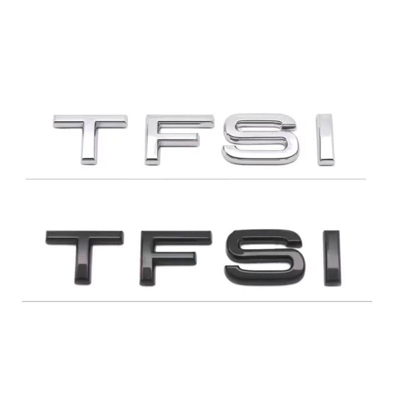 Adesivo de logotipo de carro 3D ABS cromado preto com letras para porta-malas traseiro 3.2 3.6 TDI emblema para Audi 3.2 3.6 TDI acessórios automotivos