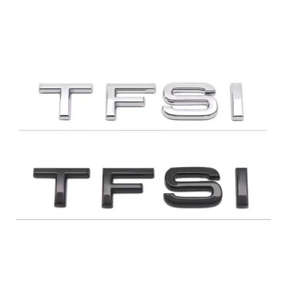 Adesivo de logotipo de carro 3D ABS cromado preto com letras para porta-malas traseiro 3.2 3.6 TDI emblema para Audi 3.2 3.6 TDI acessórios automotivos