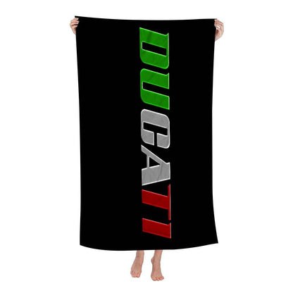 Ducati Motorcycle LOGO Beach Towel For Kids Personalized Bath Towel Pool Towel Vacation Gift Picnic Towel Party Gift