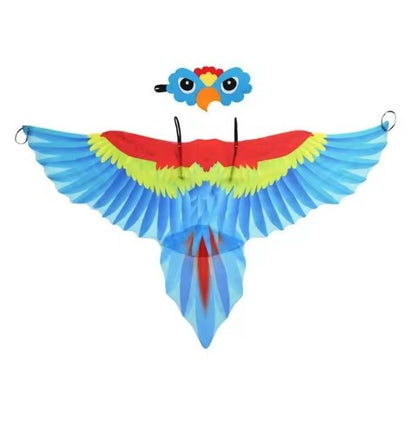 Parrot Wings Cloak Costume Bird Cape Carnival Costume for Masquerade Halloween Carnival Performance Fancy Dress