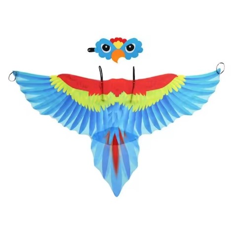 Bird Costume cape and Mask Parrot Wings Cape Dress up Shawl Cloak for  Day Festival Masquerade Party Boys Girls