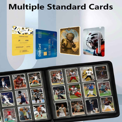 Premium Trading Card Binder with 12 Pockets, Tcg Binder, with 480 Side-Loading Pockets, Trading Card Album Suitable for Mtg, Yu-Gi-Oh!, Baseball, Football Sports Cards, Perfect for Boys, Girls, and Card Enthusiasts, Thanksgiving Gift, Christmas Gift
