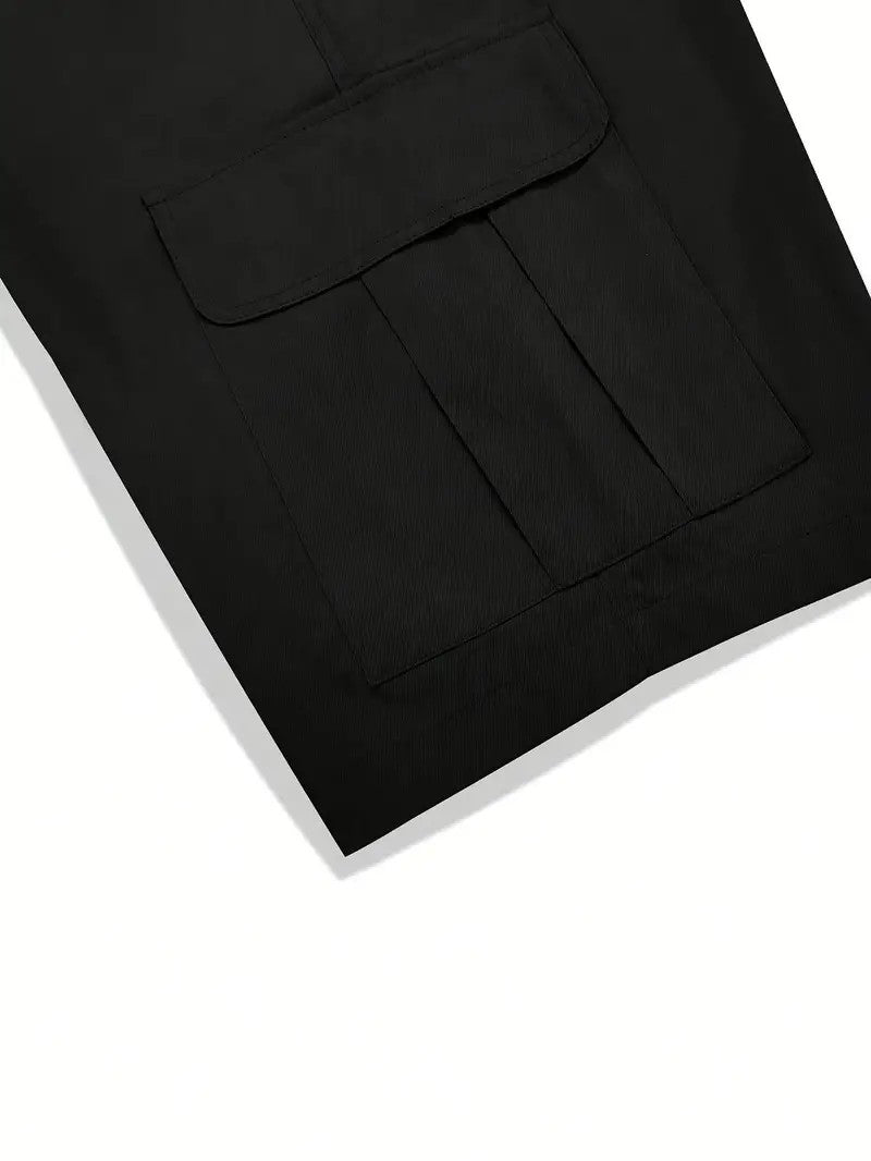 Summer Men's Cargo Shorts, Casual, Versatile and Fashionable, Three Colors Available, Multi-Pocket Design, Suitable for Casual Outings