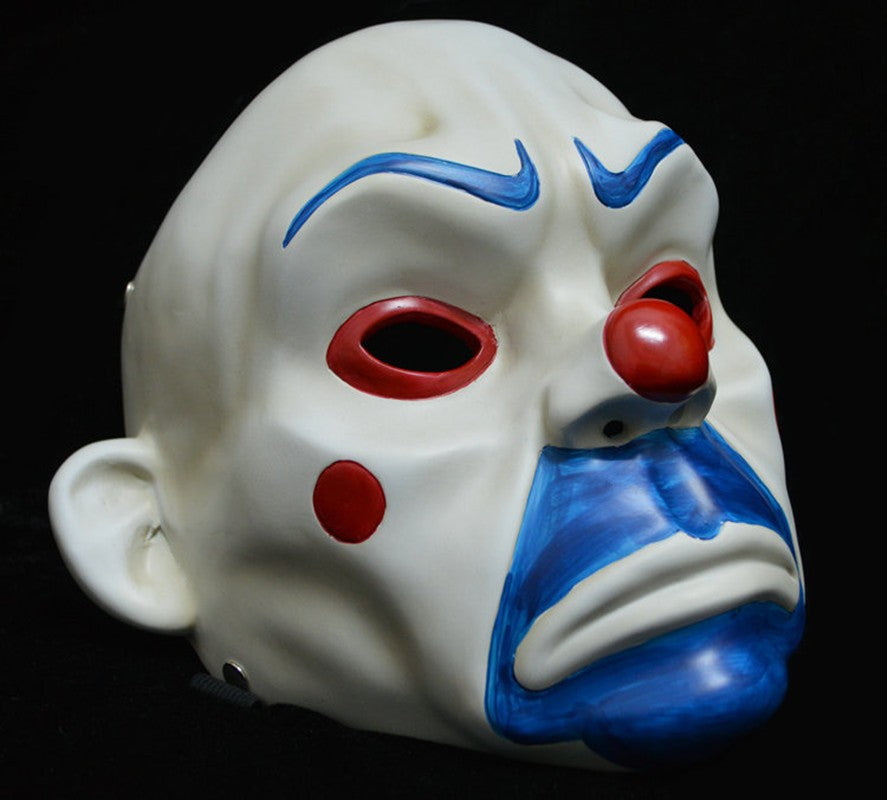 Joker Bank Robber Resin Mask, Clown, Dark Knight Cosplay, Halloween Costume