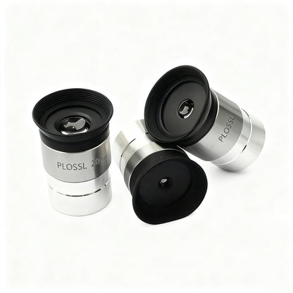 Acessórios para Telescópio Astronômico Ocular PL de 1,25 polegadas 4/10/20/25mm Lente Ótica Revestimento Banda Larga Multicamadas Filme Verde Metal
