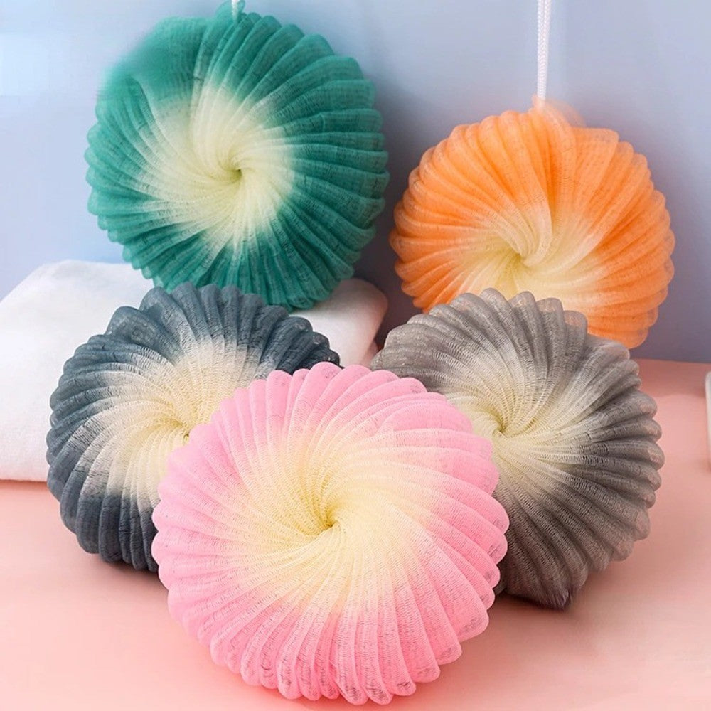 1pc Shower Mesh Foaming Sponge Balls Soft Body Scrub Exfoliating Skin Back Brush Cleaner for Bath Bubble Ball Bath Accessories