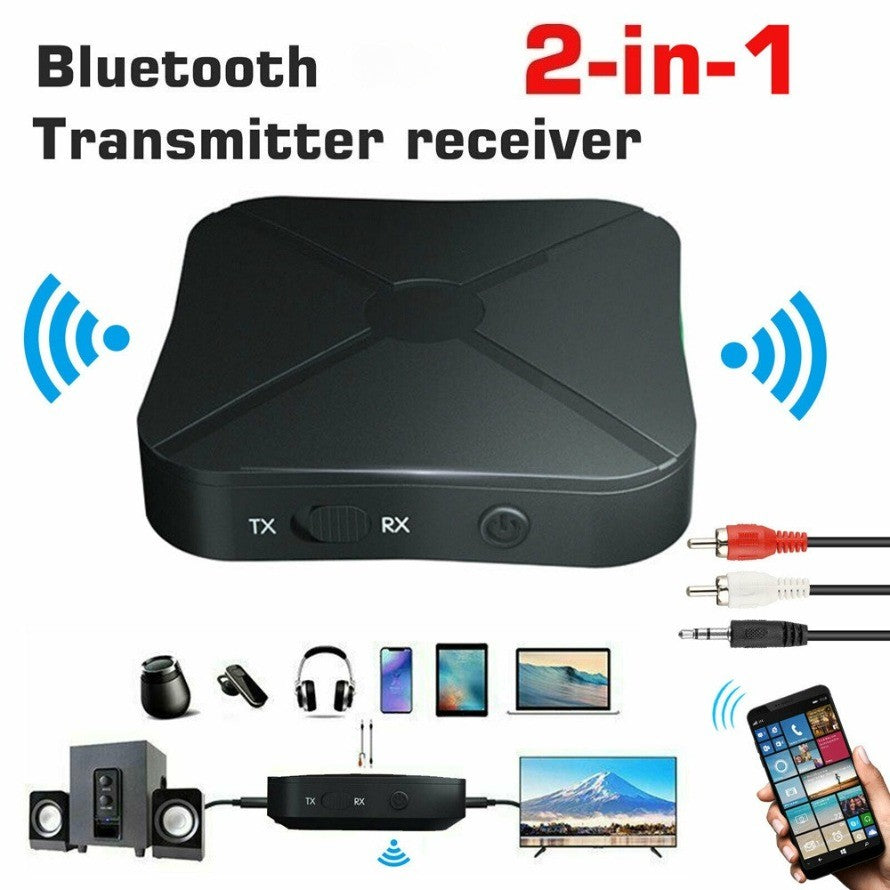 2 in 1 Bluetooth Transmitter Receiver Wireless 3.5mm AUX Stereo Bluetooth Audio Receiver Adapter  For Car TV/Home Audio Systems