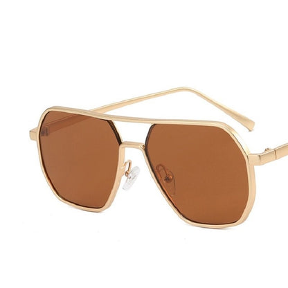 Óculos de Sol Retrô Masculino Grife Designer Alta Qualidade Armação de Metal Óculos de Sol de Proteção para Dirigir Óculos UV400