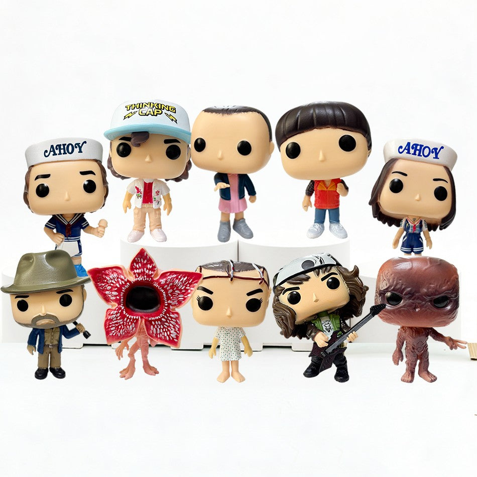 Anime Strangers Things Boneco Jane Ives/Will Byers/Mike Wheeler Boneco de Ação Cosplay Vinil Enfeite Bonecos Brinquedo Presente de Ano Novo