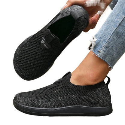 Wide Toe Flat Shoes for Women Lightweight Comfortable Fashion Walking Shoes New Minimalist Mesh Causal Sneakers Zapatos De Mujer