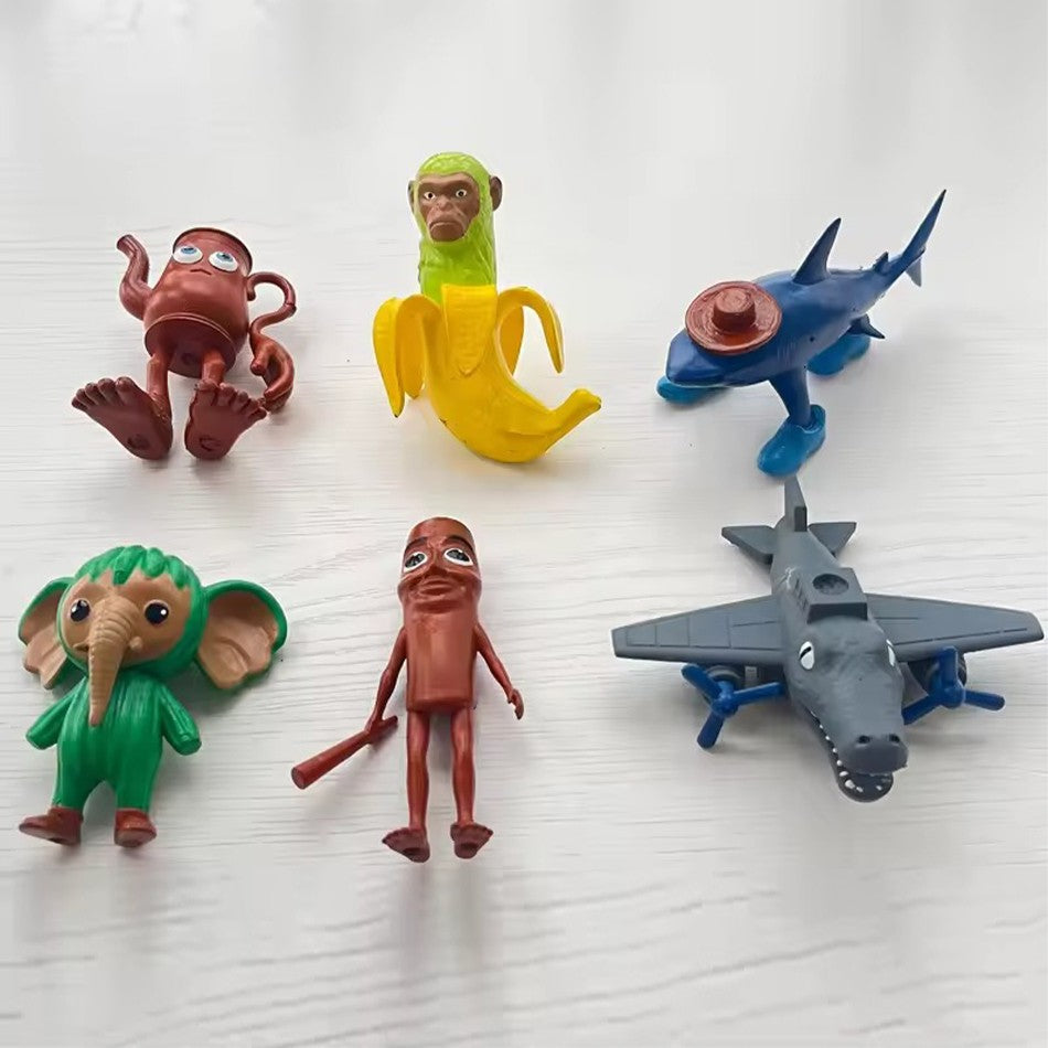 Brinquedo de Figura Sahur Tung da Doença Cerebral Italiana Tralalero Tralala Figuras Bombardino Crocodilo Shimpanzini Bananini Boneca de Decoração de Modelo de Presente