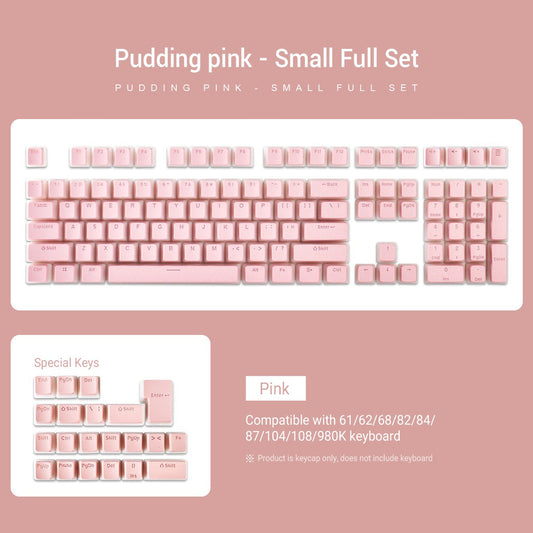 129 Teclas Pudding Keycaps Perfil OEM PBT Double Shot Keycap Para Teclado Mecânico Mx Switch Layout ISO Teclas retroiluminadas RGB